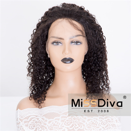 14'' Remt Hair Nature Color Water Waves HD Full Lace Wigs